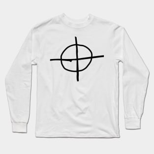 Zodiac Killer Symbol (Front/Back Print) Long Sleeve T-Shirt